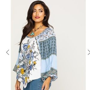 FREE PEOPLE Positano off shoulder top -XS